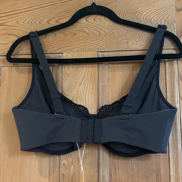 NWT SKIMS Black Lace Accent Bra Size 38DD - Picture 2 of 5